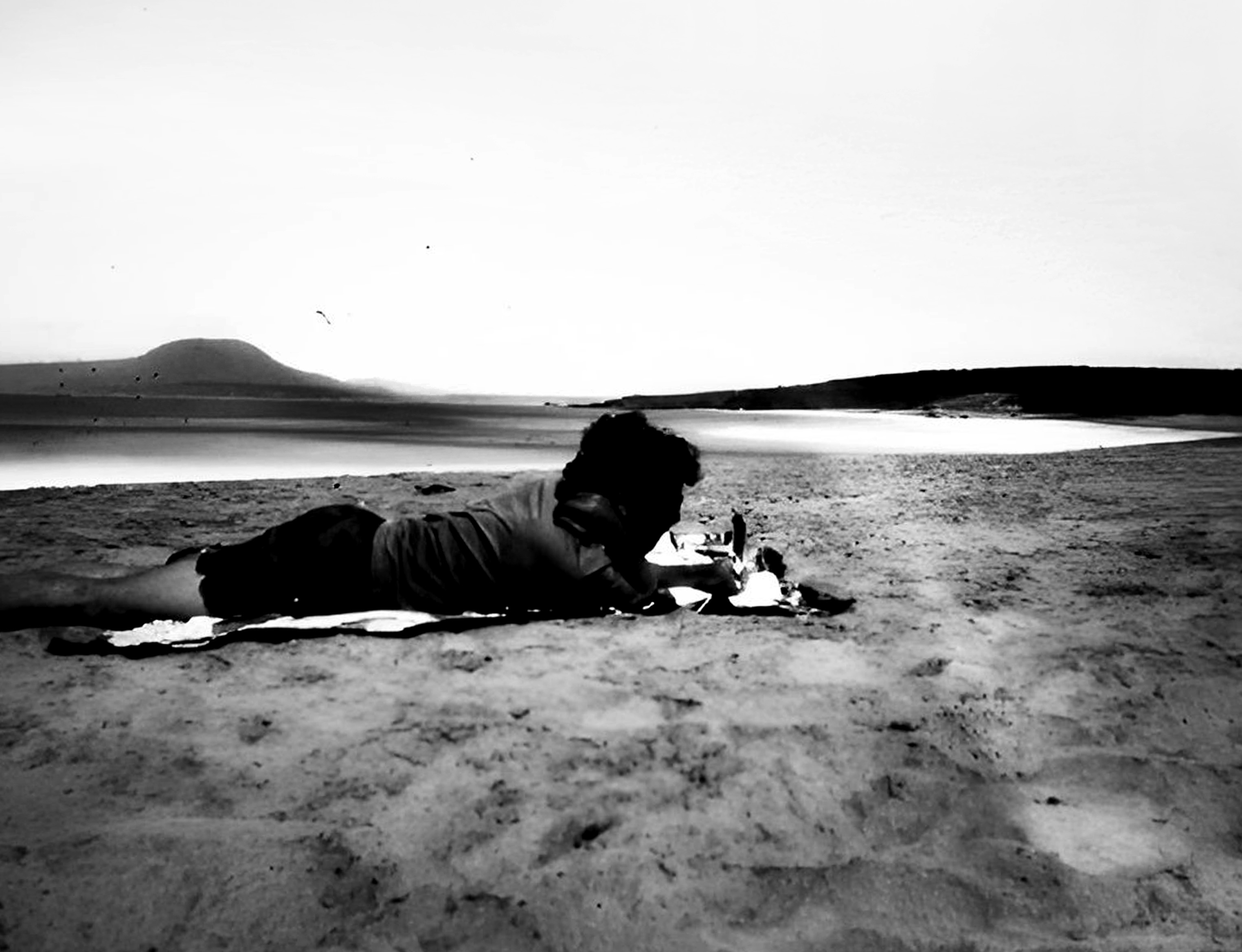 Imagen versos en la playa